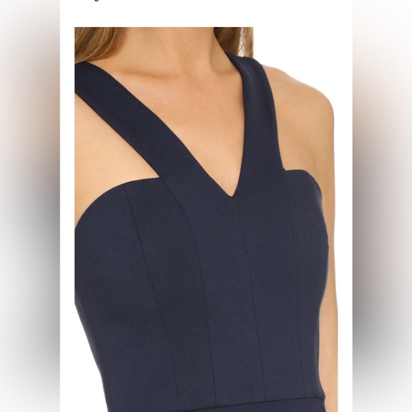 Nicholas Elegant navy blue Asymmetrical Dress - Picture 5 of 14